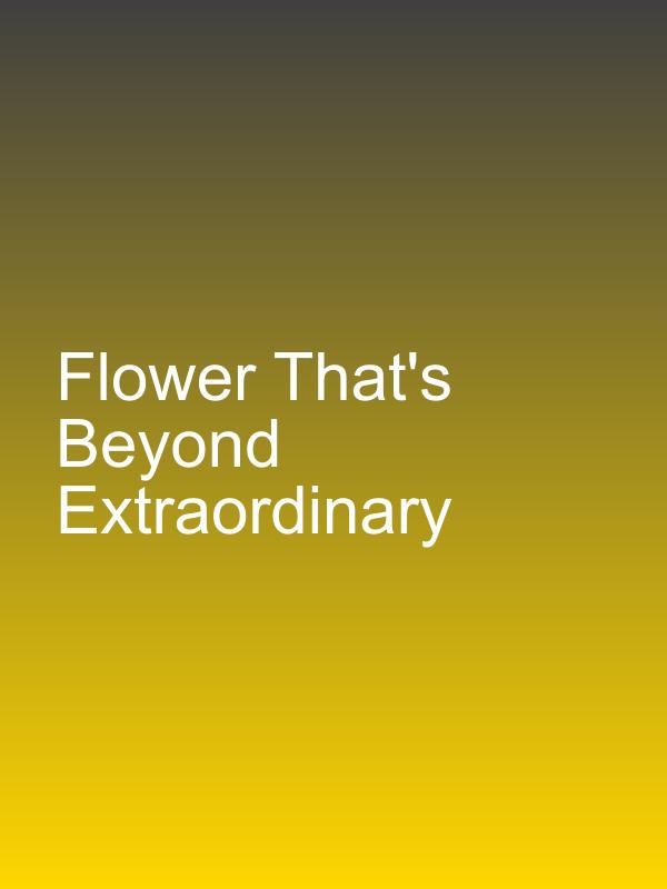 Flower That's Beyond Extraordinary